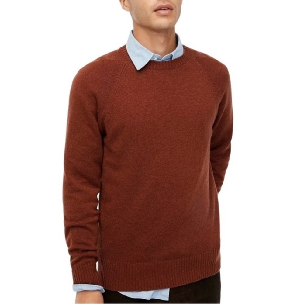 NWT J. CREW FACTORY WOOL BLEND CREW NECK SWEATER SIZE LARGE